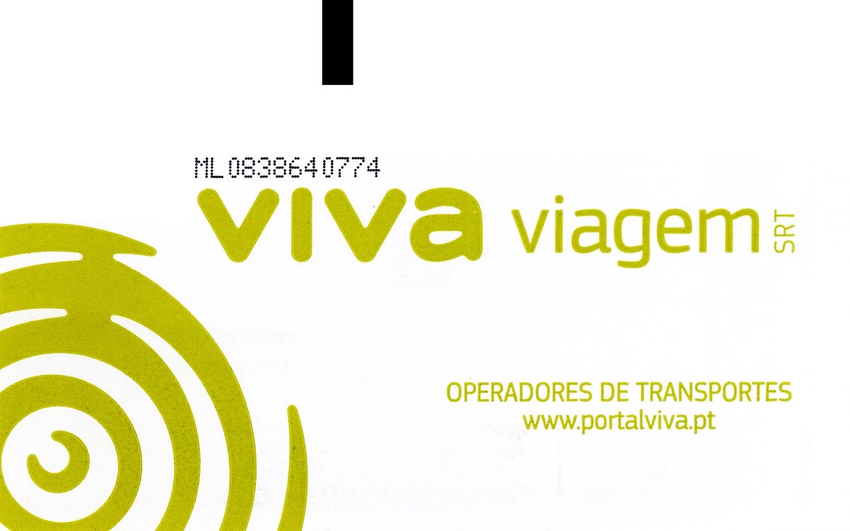 LISBOA (Distrikt Lisboa), 25.08.2019, Tagesticket für Metro, Straßenbahn und Tram als elektronischer Datenträger; man kauft zunächst den Datenträger und lädt ihn dann z.B. als Tageskarte für die entsprechenden Verkehrsmittel auf (Ticket eingescannt)