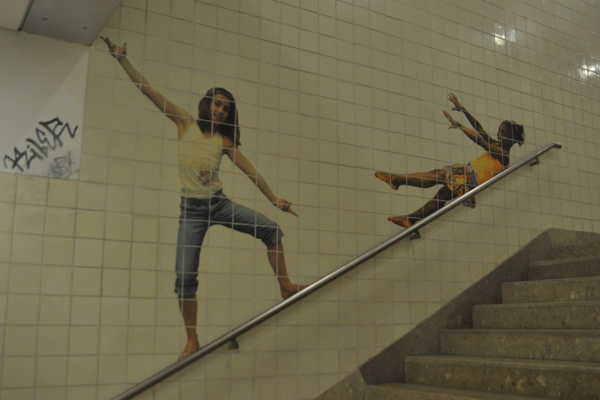 LISBOA (Distrikt Lisboa/Concelho Lisboa), 25.04.2014,  Kunst am Bau  im U-Bahnhof Areeiro (Linha verde)