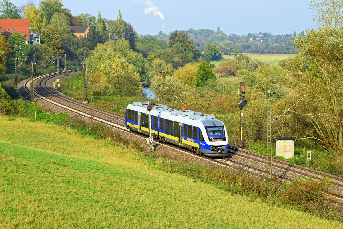 LNVG 648 189/689, vermietet an NWB (VT 648 189), als RB 77 (82972)  Weser-Bahn  Hildesheim Hbf - Bünde (Westf) (Elze, 24.10.19).