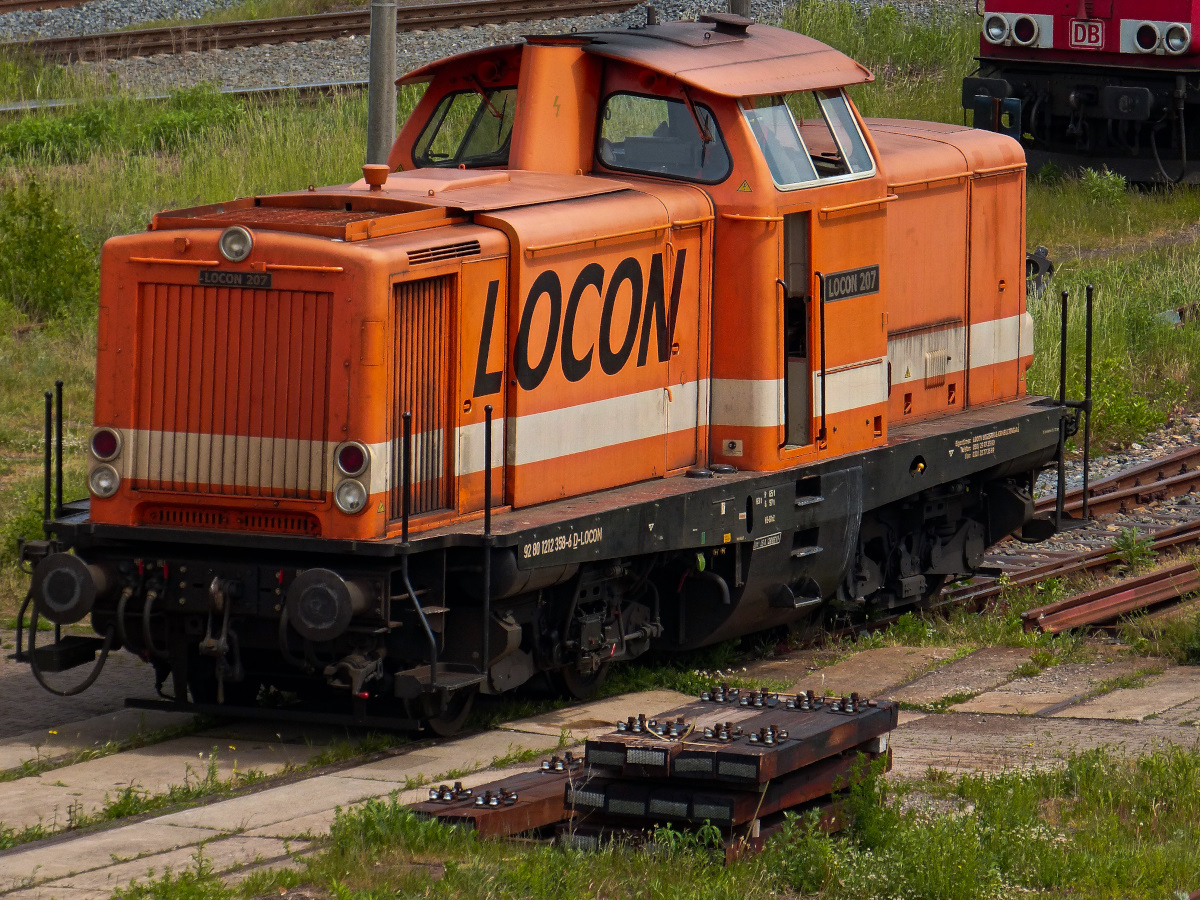 LOCON 207 (212 358-6) Bahnhof Nordhausen 25.05.2015