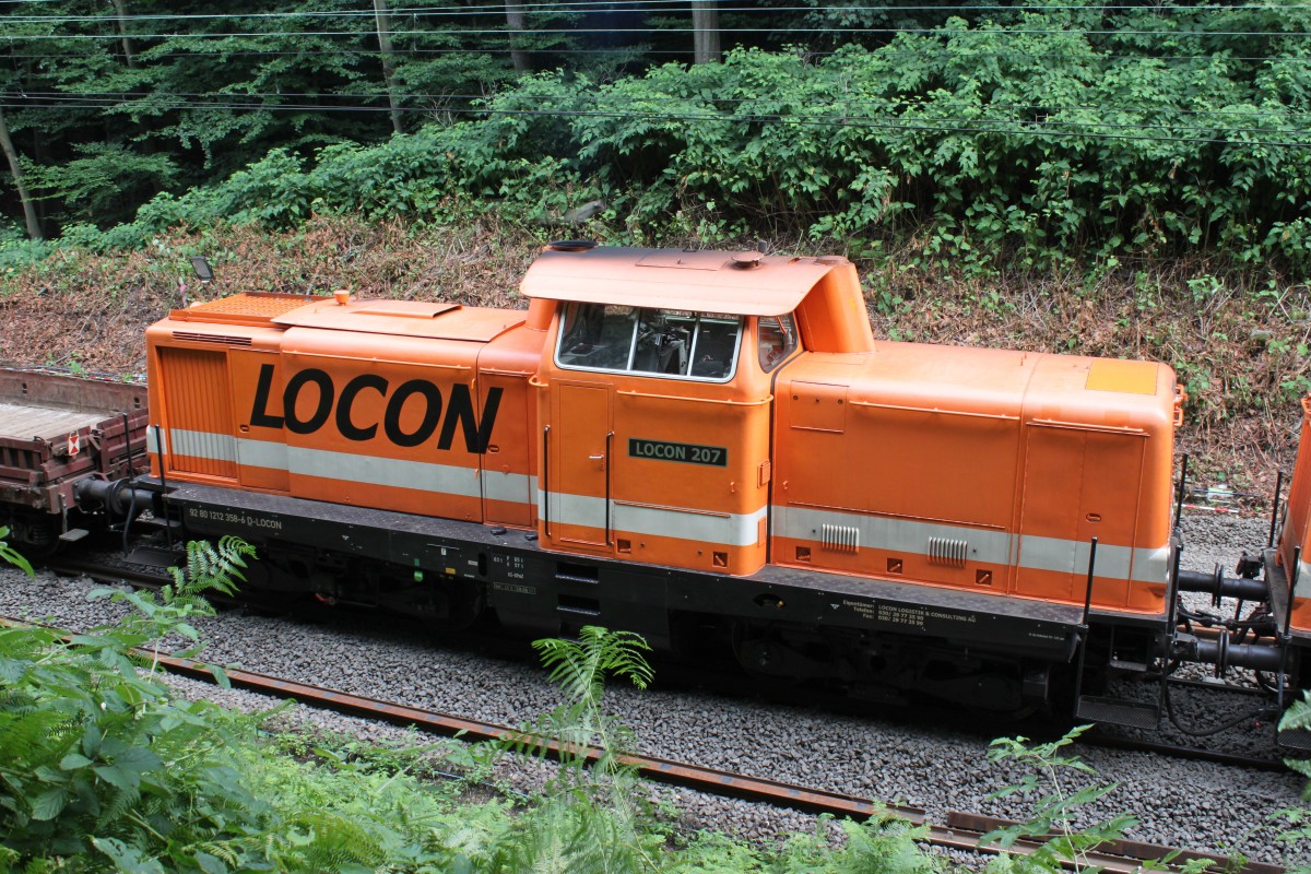 LOCON 207 am 14.8.13 zwischen Essen-Werden und Essen-Hügel.