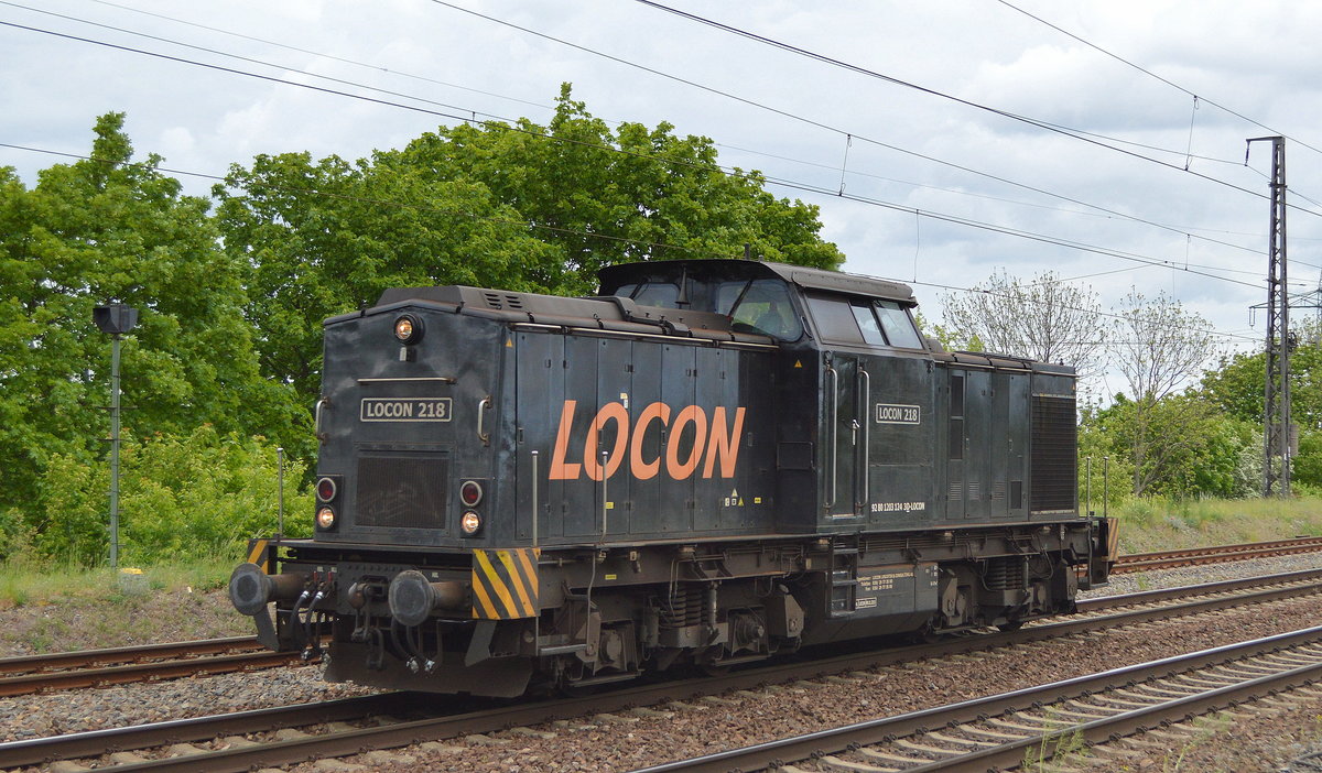 LOCON LOGISTIK & CONSULTING AKTIENGESELLSCHAFT mit  LOCON 218  [NVR-Nummer: 92 80 1203 124-3 D-LOCON] am 12.05.20 Bf. Saarmund.
