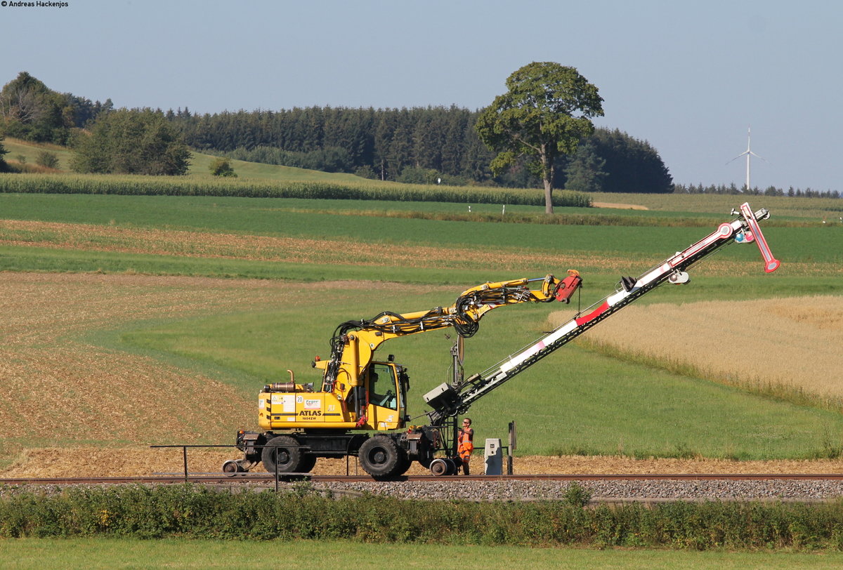 Löffingen 31.7.18 9:19 Uhr: Das legendäre Einfahrsignal von Löffingen ist abgebaut
