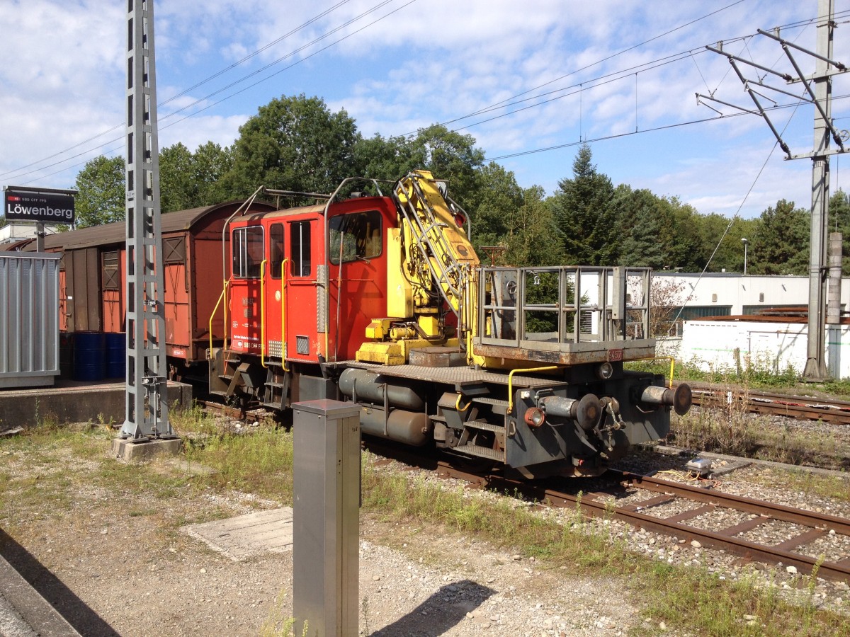 Löwenberg Fahrleitungskurs im August 2014. Habe ich den Tm III 9457 angetroffen.