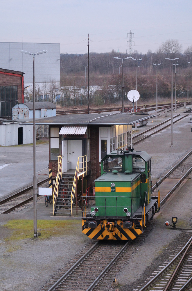 Lok 2 der OXEA GmbH, fotografiert in Oberhausen am 18. Februar 2014.