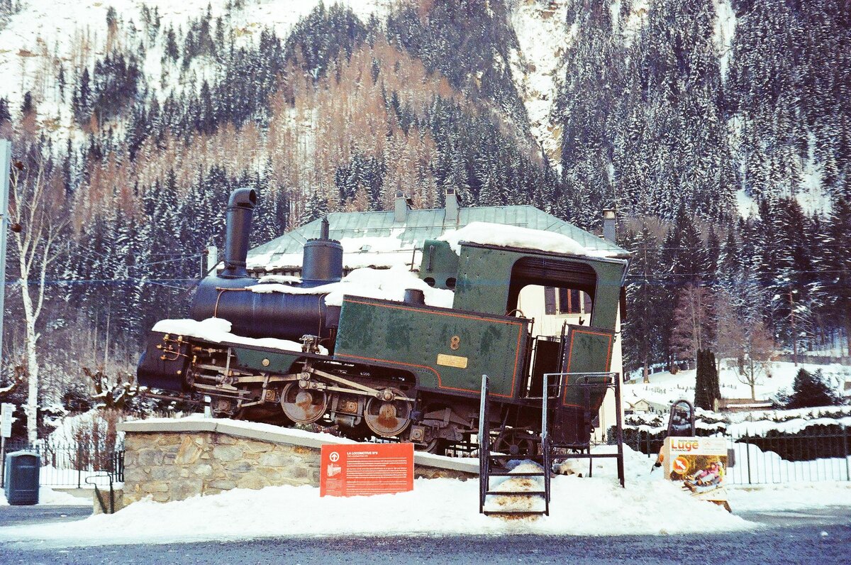Lok 8 von 1927 beim Talbhf. Chamonix