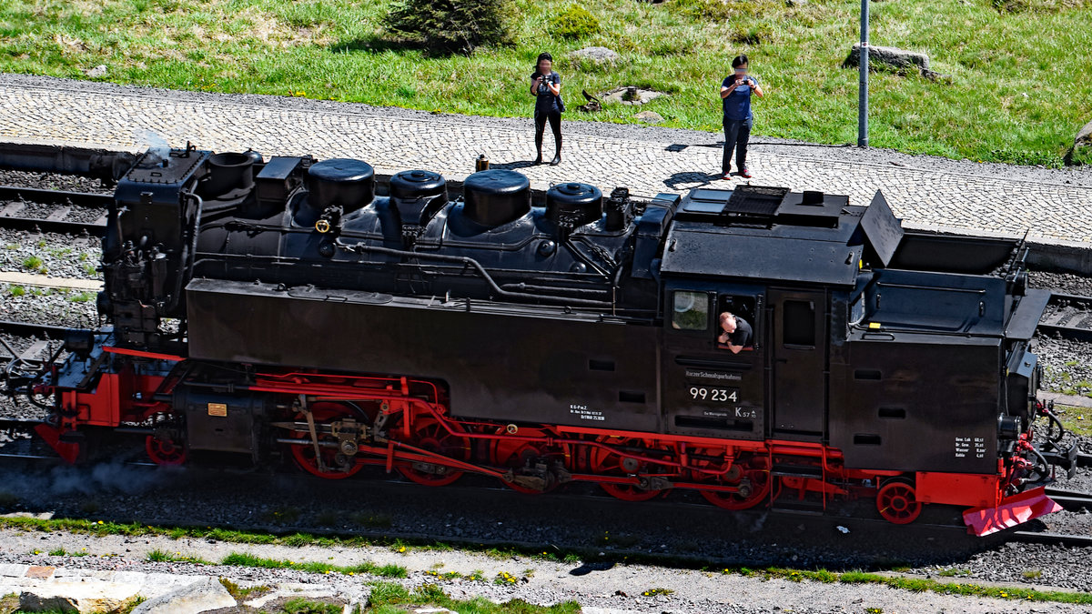 Lok 99234 am 2.6.2019 auf dem Brocken