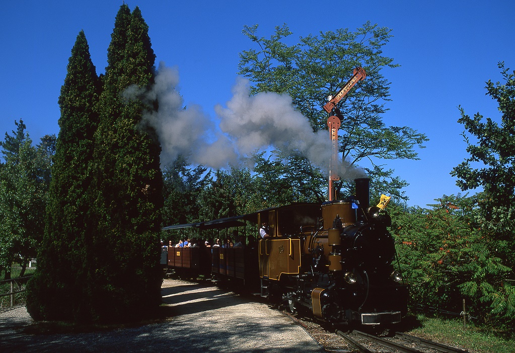 Lok Molly der Schinznacher Baumschulbahn, 06.09.2009.
