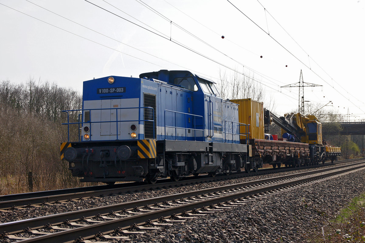 Lok V 100-SP-003 am 14.03.2017 in Lintorf.