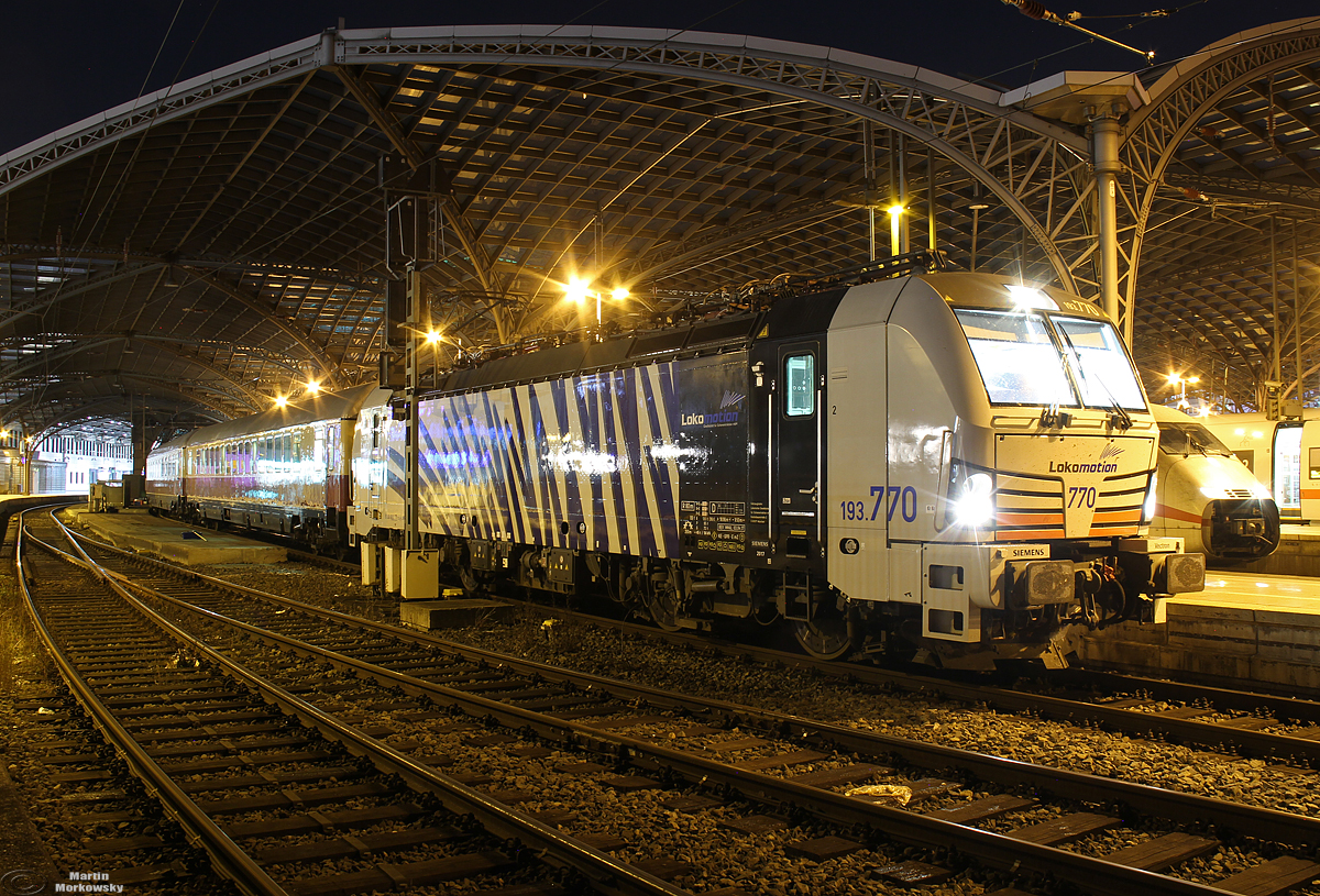 Lokomotion 193 770 mit einem Sonderzug der AKE Eisenbahntouristik aus Papenburg in Köln Hbf am 24.08.2019