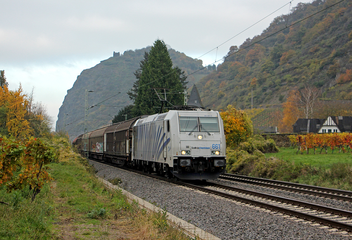Lokomotion´s 185 661  Paul  am 16.11.2013 bei Hammerstein
