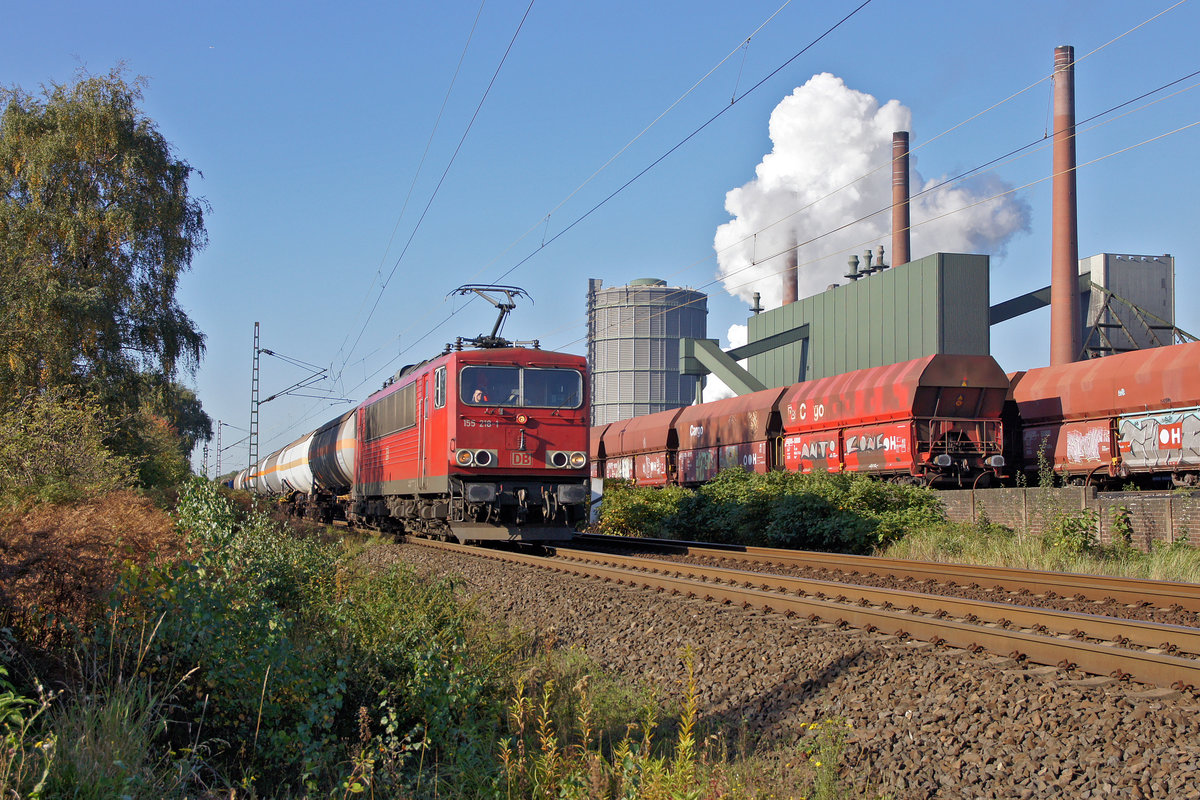 Lokomotive 155 218-1 am 14.10-2017 in Bottrop.