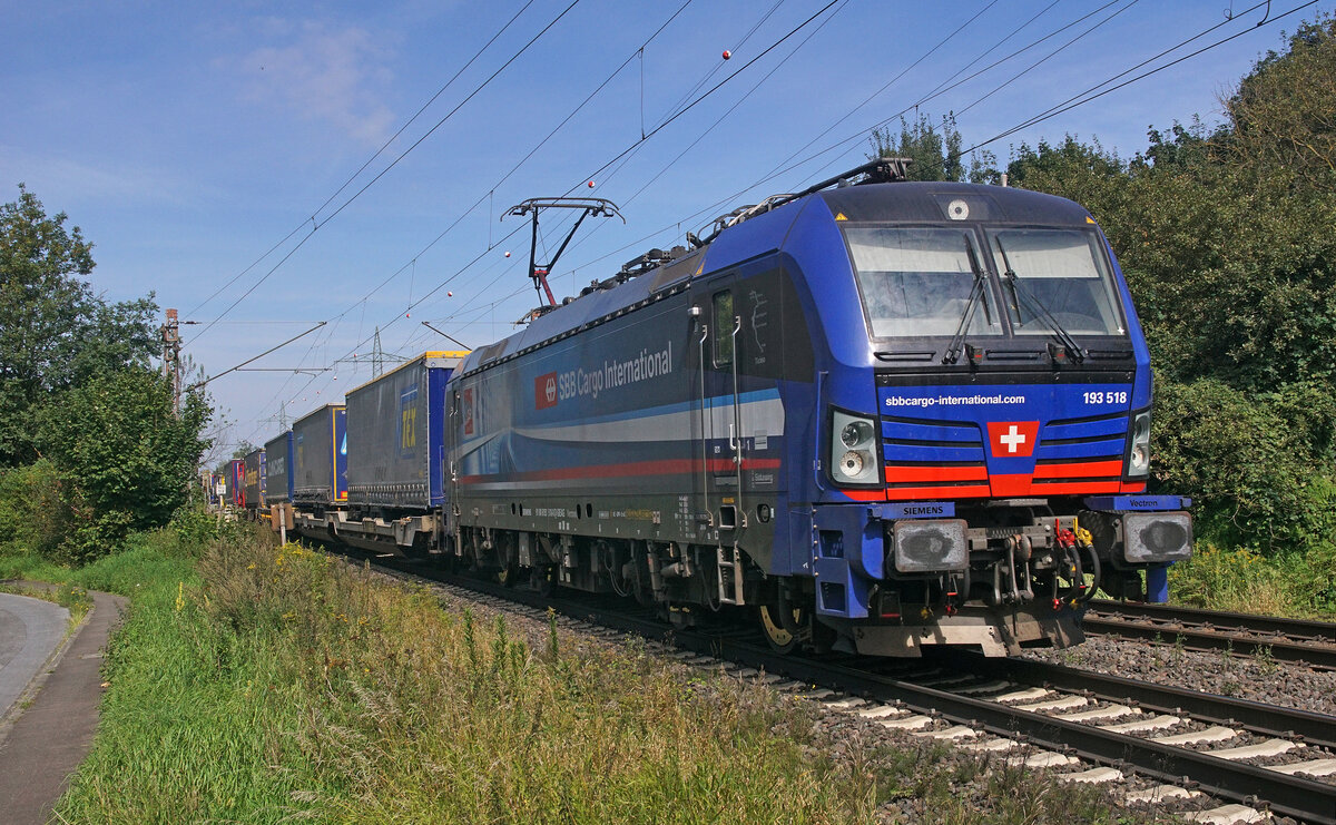 Lokomotive 193 518 am 07.09.2021 in Lintorf.