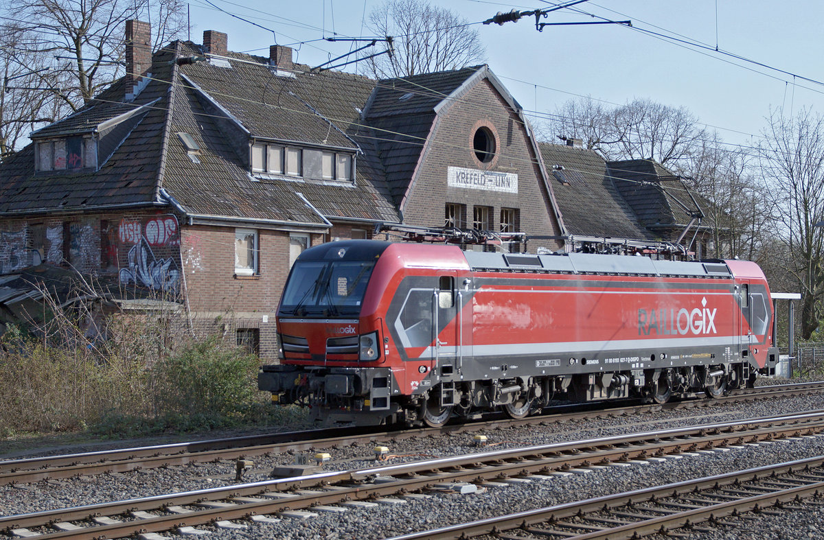 Lokomotive 193 627 am 27.03.2020 in Krefeld.
