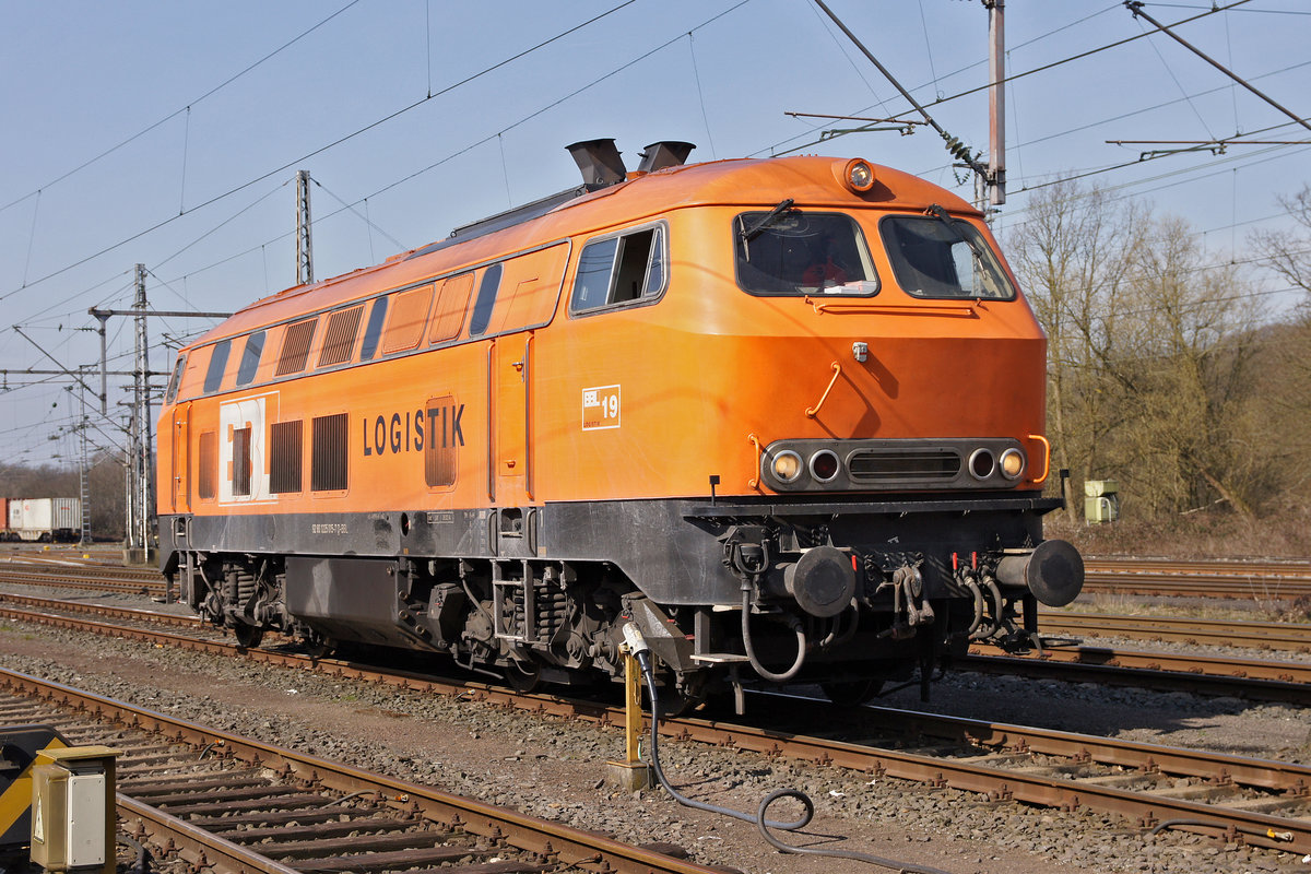 Lokomotive BBL 19 - 225 015-7 am 02.04.2016 in Bad Bentheim.