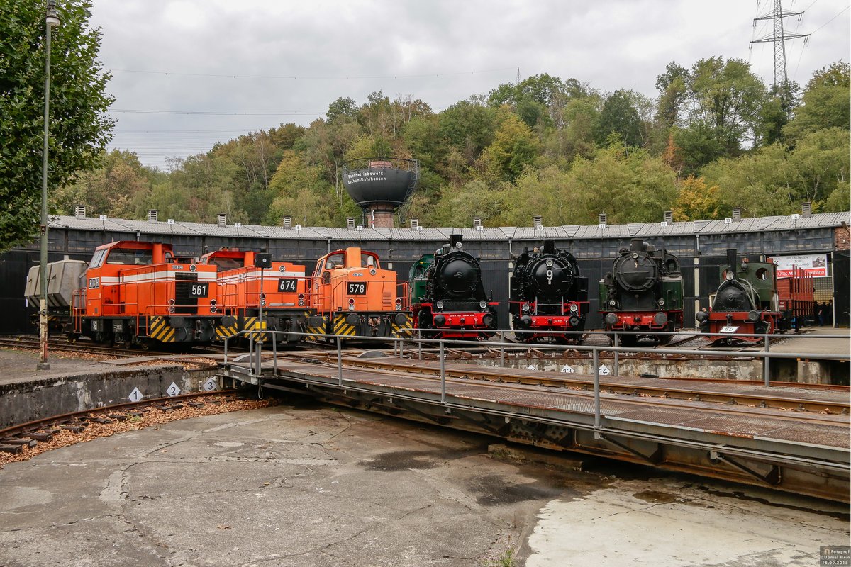 Lokparade bei den Zechenbahntage im Eisenbahnmuseum Bochum Dahlhausen, am 15.09.2018.
