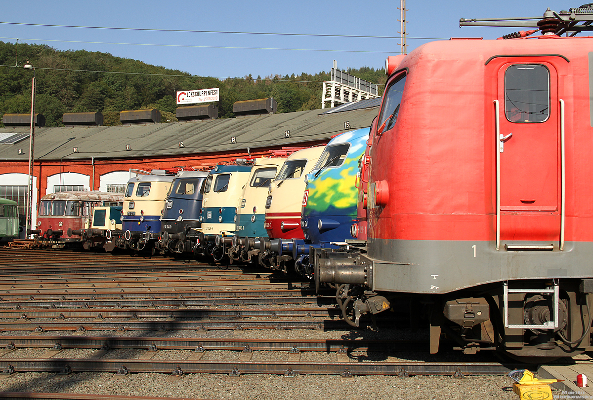 Lokparade beim Lokschuppenfest im SEM Siegen am 24.08.2019