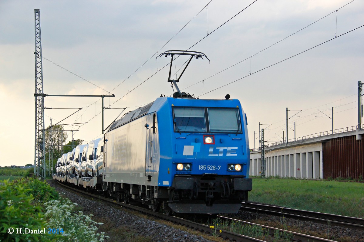 LTE 185 528-7 in K�ln Porz Wahn, April 2014.