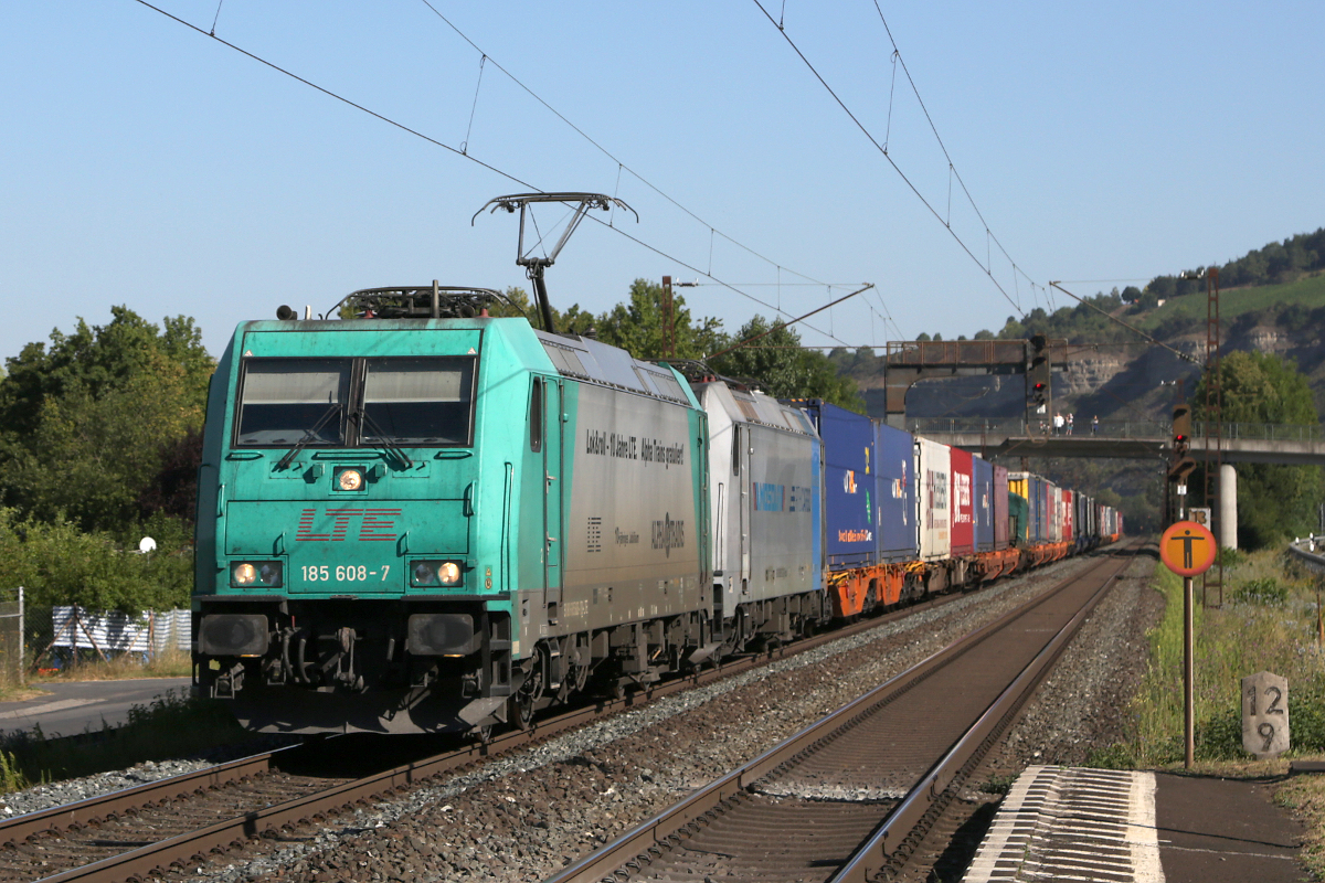 LTE 185 608 am 06.08.2020 mit DGS 48925 bei Thüngersheim