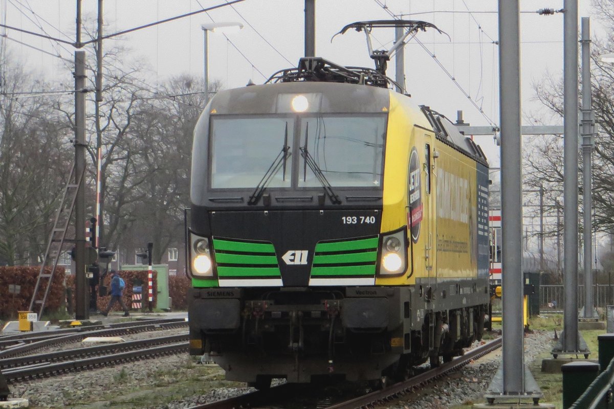 LTE 193 740 steht am verregneten 27 Jnner 2021 in Oss.
