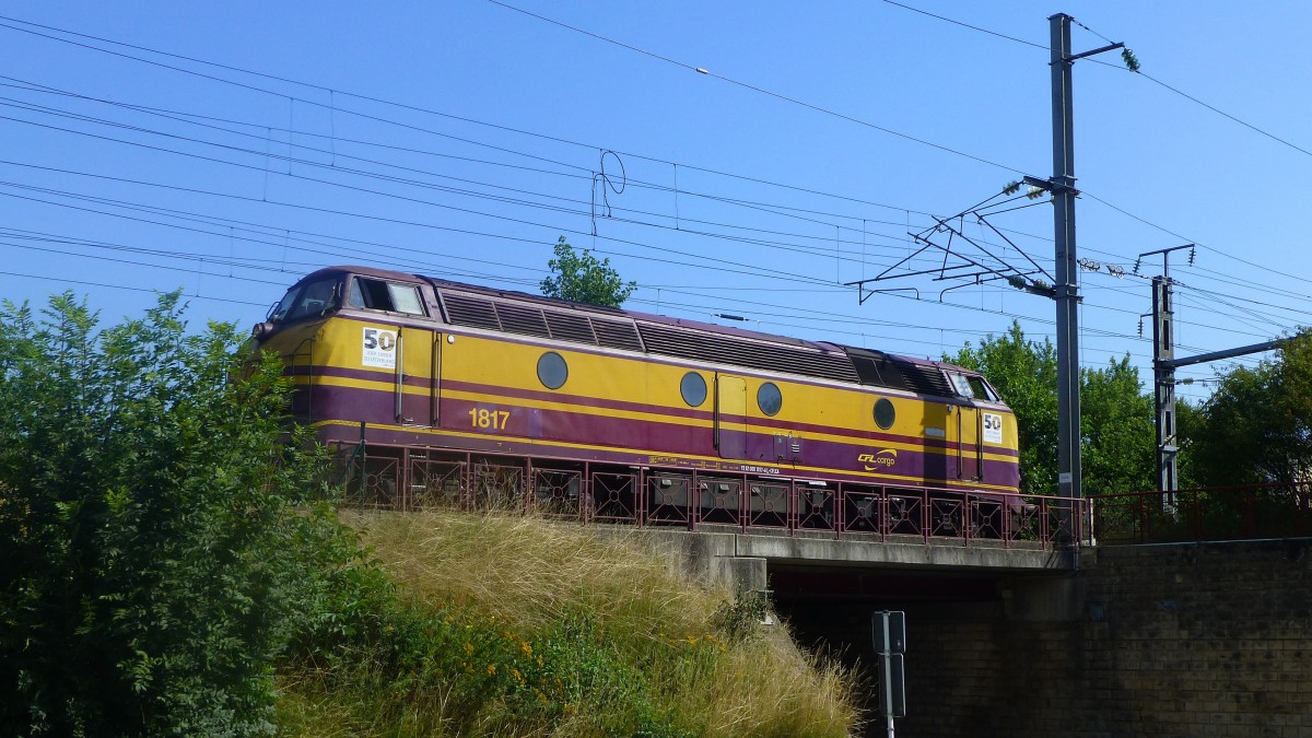 Luxemburg, Petingen, Umsetzen der CFL Cargo 1817 , 19.07.2014