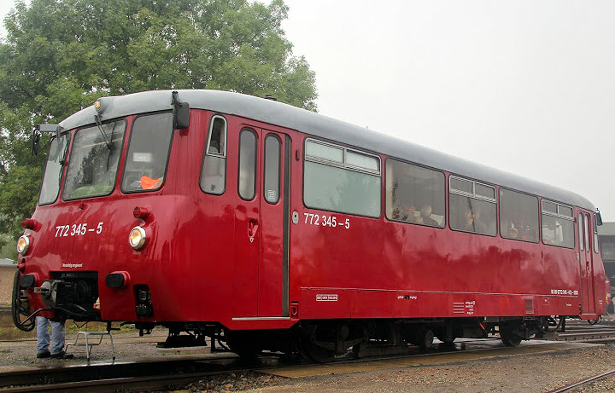 LVT 772 345-5 der Wisentatalbahn war bei 4. Verkehrshistorische Tage in Gera zusehn. Foto 13.9.14
