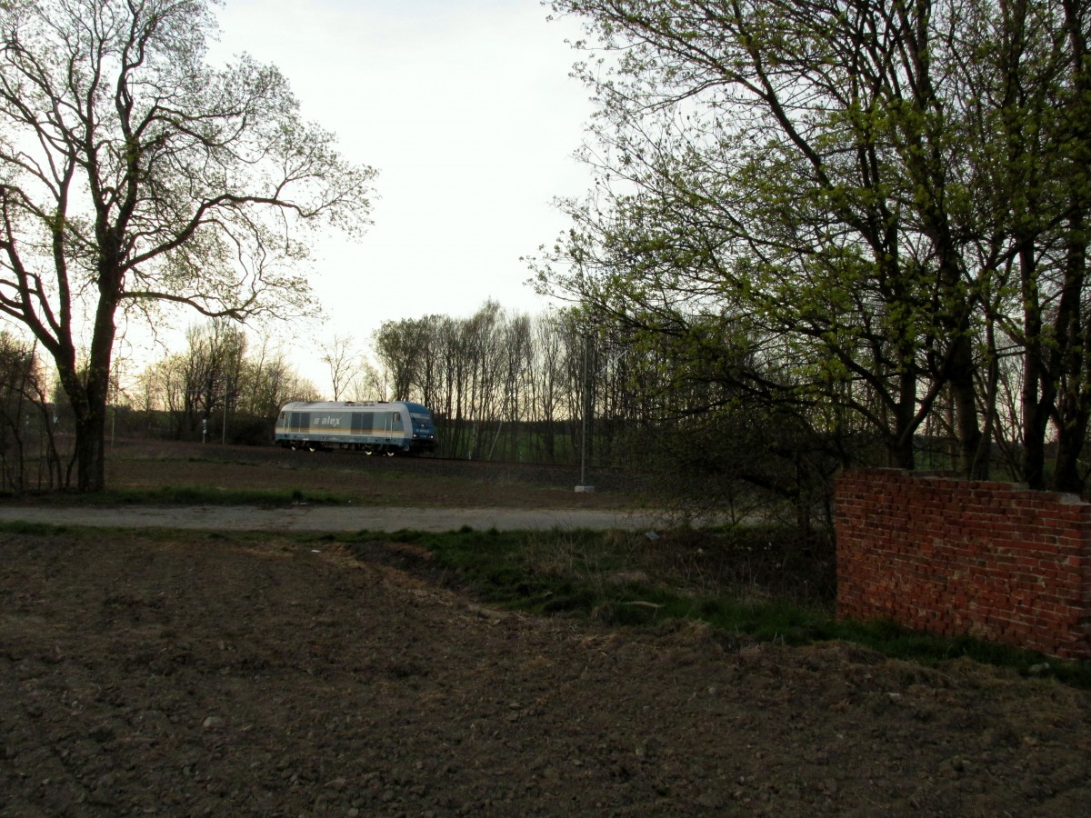 Lz der 223 067 dem Alex bei Posten 81 nahe Syrau, gesehen am 20.04.2015.