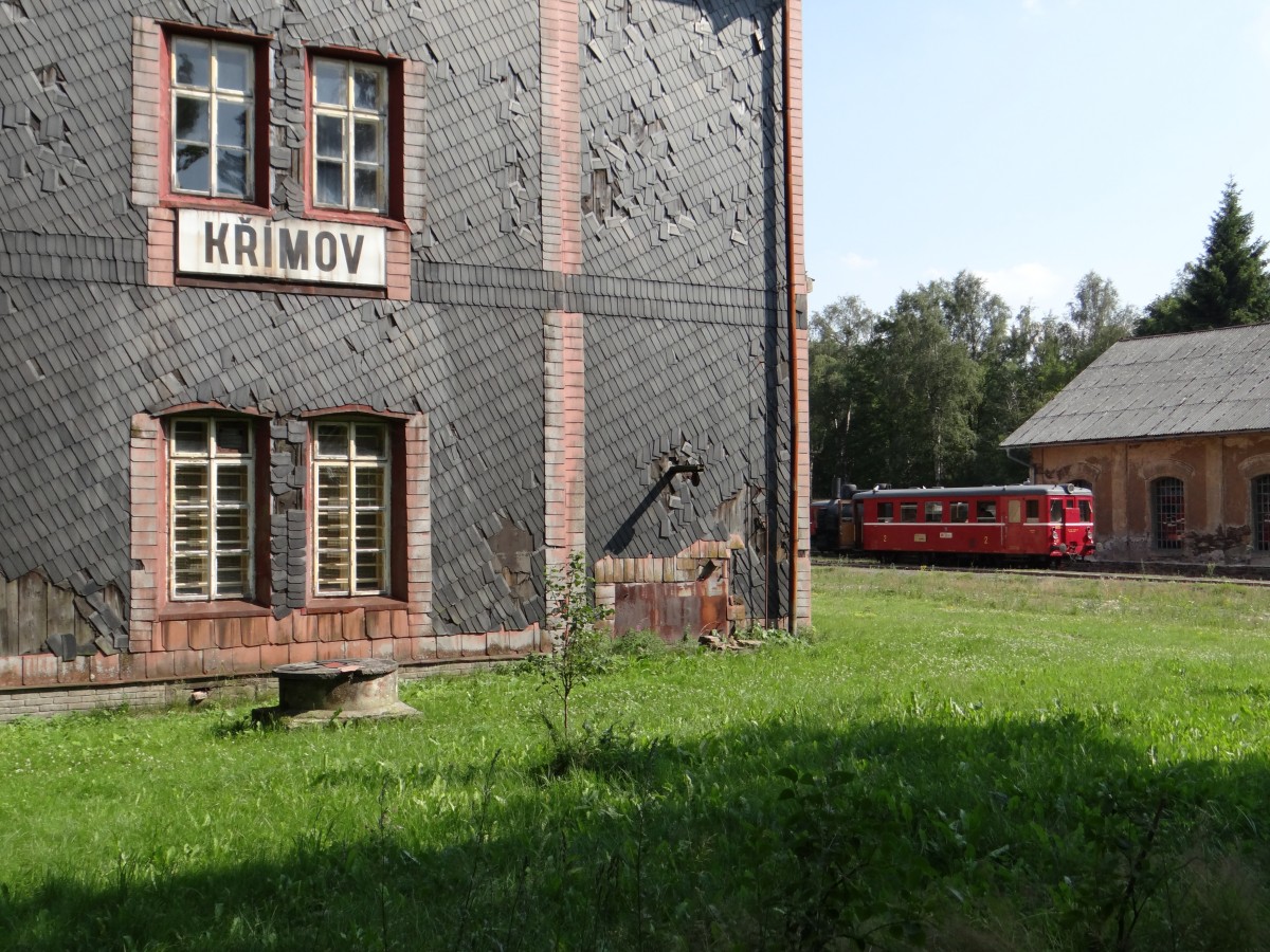 M 131.1513 mit dem OS 11929 von Vejprty nach Chomutov am 19.07.14 . Hier zu sehen in Křimov. 