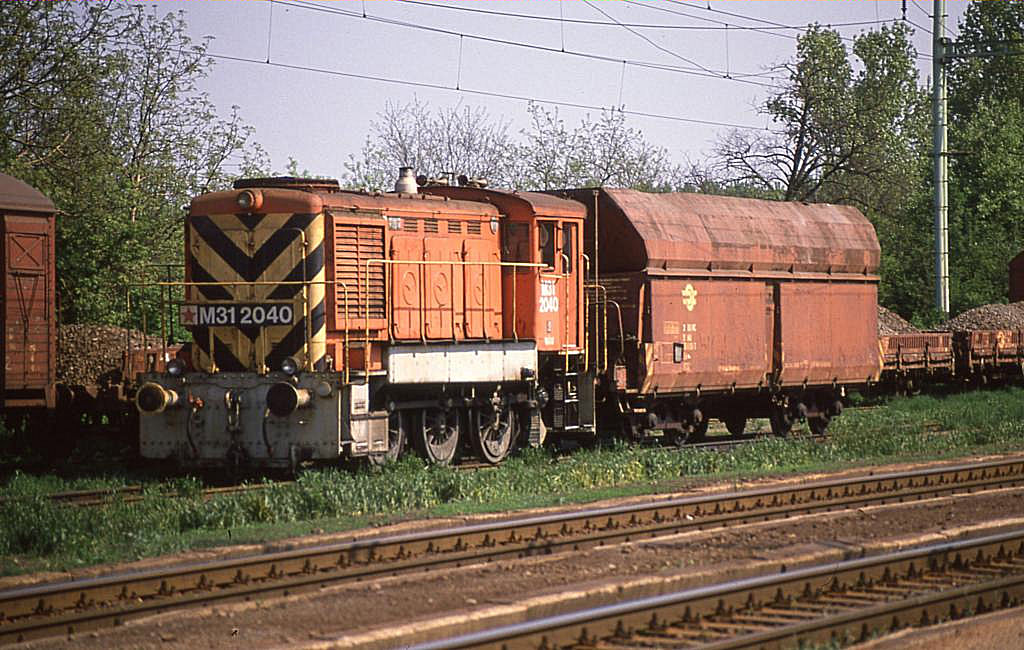 M 312040 war am 16.4.1989 im Bahnhof Kaba noch im Rangierdienst ttig.