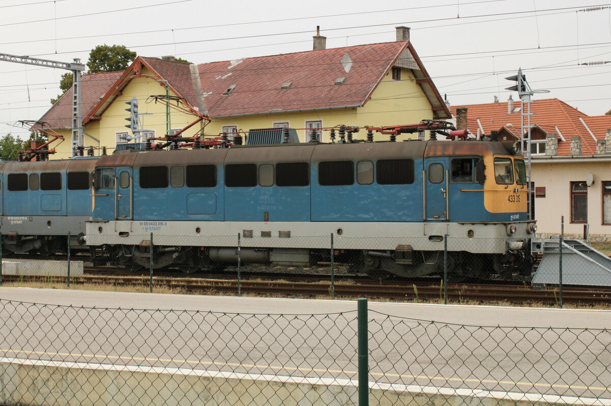 MÁV Start 433 315 am 13.08.2022 in Balatonfüred.