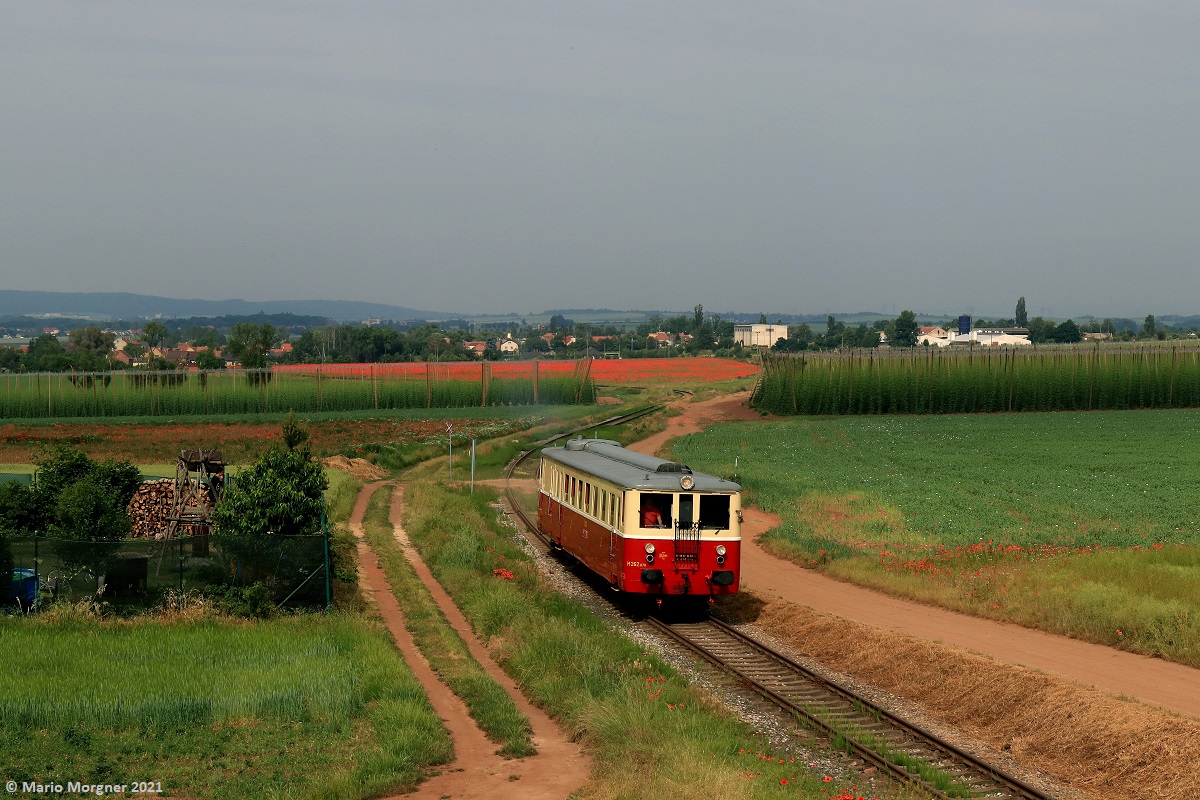 M262.076 mit den Os 11101 Kolešovice - Krupá unterwegs zwischen Kněževes - Chrášťany, 20.06.2021