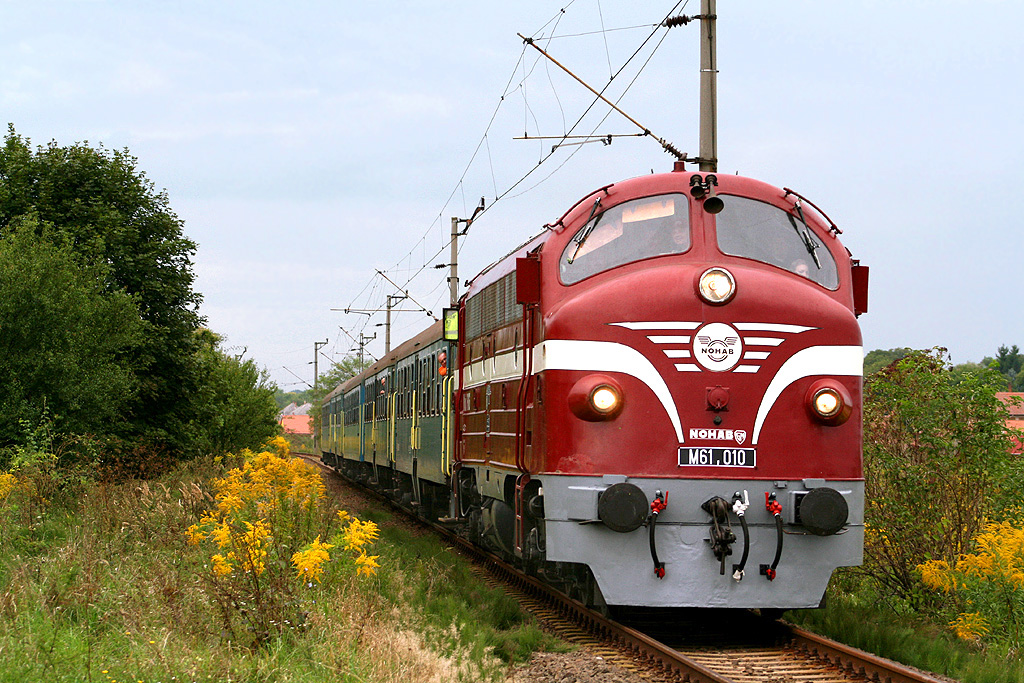M61 010 Special train Budapest Keleti - Rkospalota jpest - Vcrtt - Galgamcsa - Aszd - Budapest Keleti. Vckisjfalu (4.09.2010)