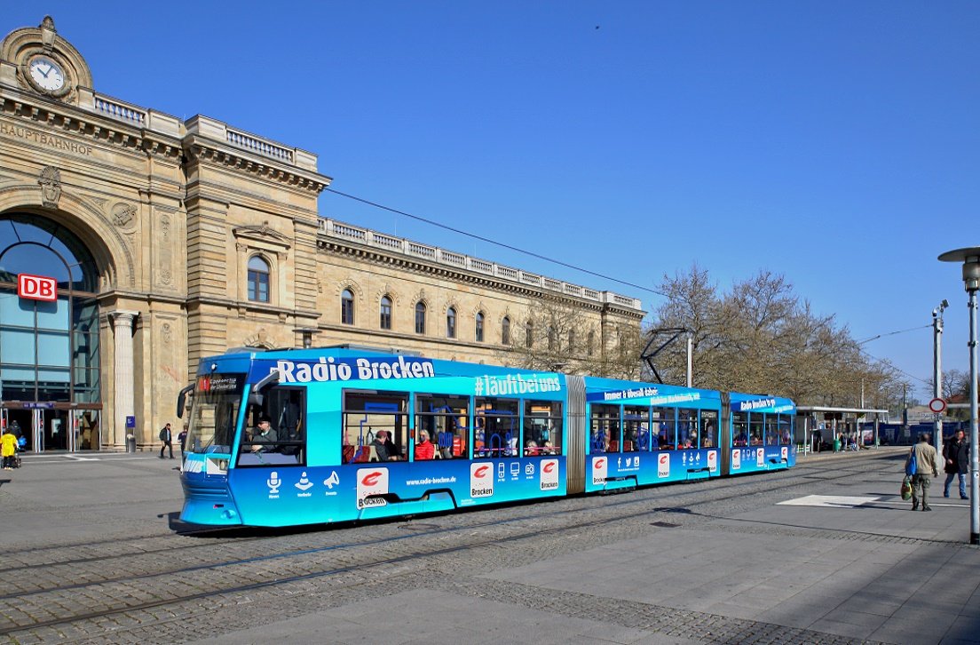 Magdeburg 1344, Hauptbahnhof Ost, 26.04.2022.