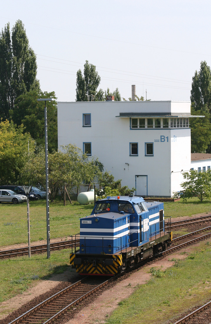 Magdeburger Hafen GmbH, Lok 1 // Magdeburger Hafengüterbahnhof // 25. Juli 2012
