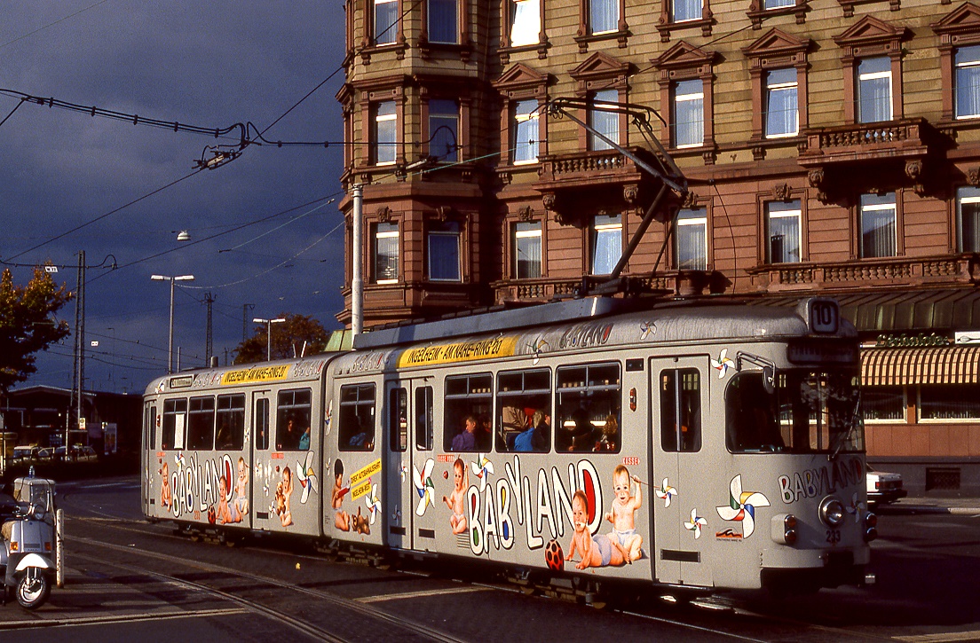 Mainz 233, Bahnhofsplatz, 19.10.1991.