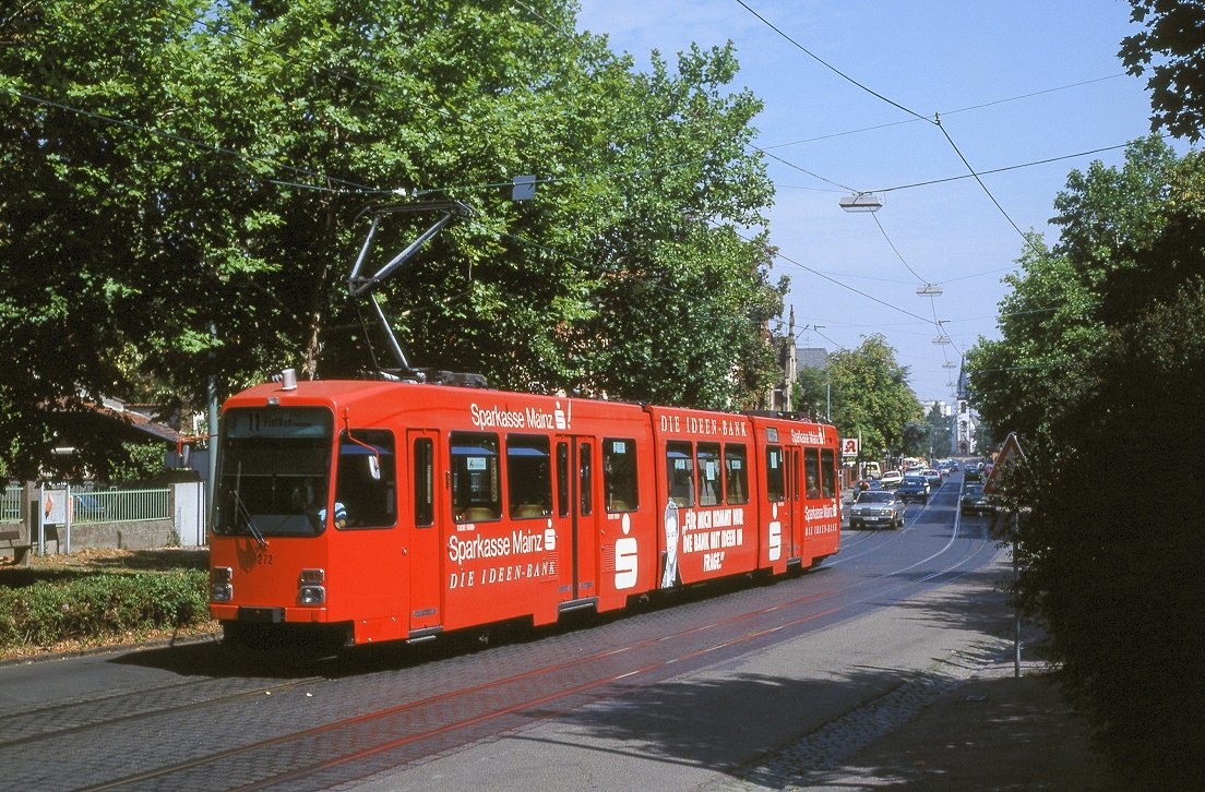 Mainz 272, Gonsenheim, 20.08.1993. Bahnbilder.de