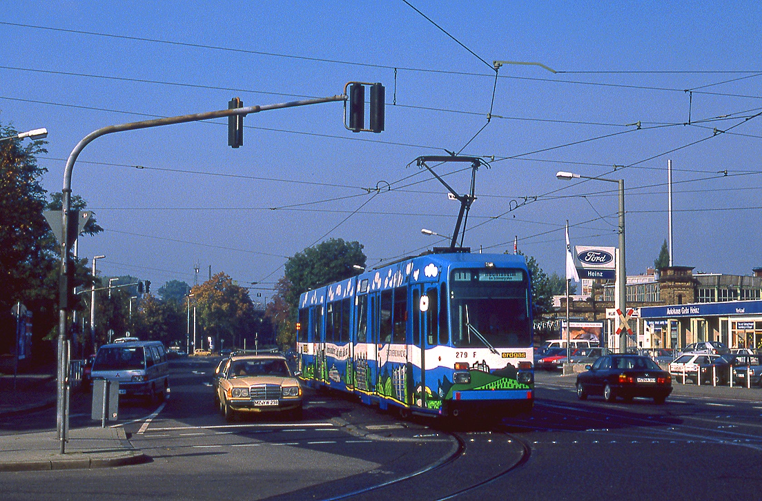 Mainz 279, Bismarckplatz, 16.10.1989.