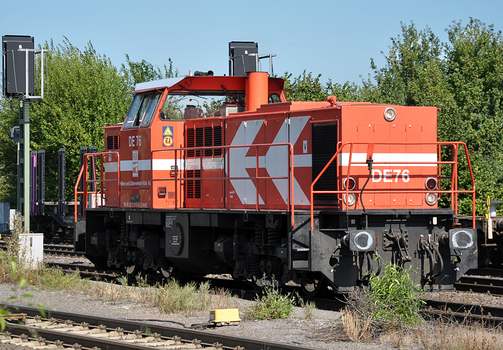 MaK DE 1002 (DE 76 der HGK) in Br�hl-Vochem - 05.09.2013