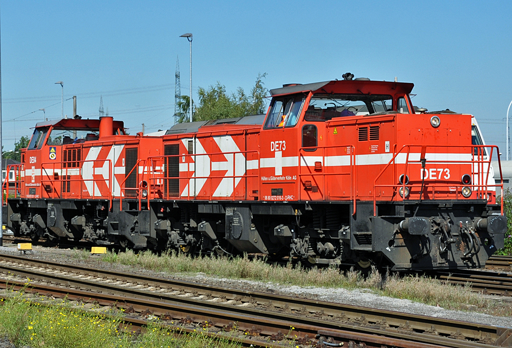 MaK DE 1002 - DE73 und DE84 der HGK in Brhl-Vochem - 05.09.2013