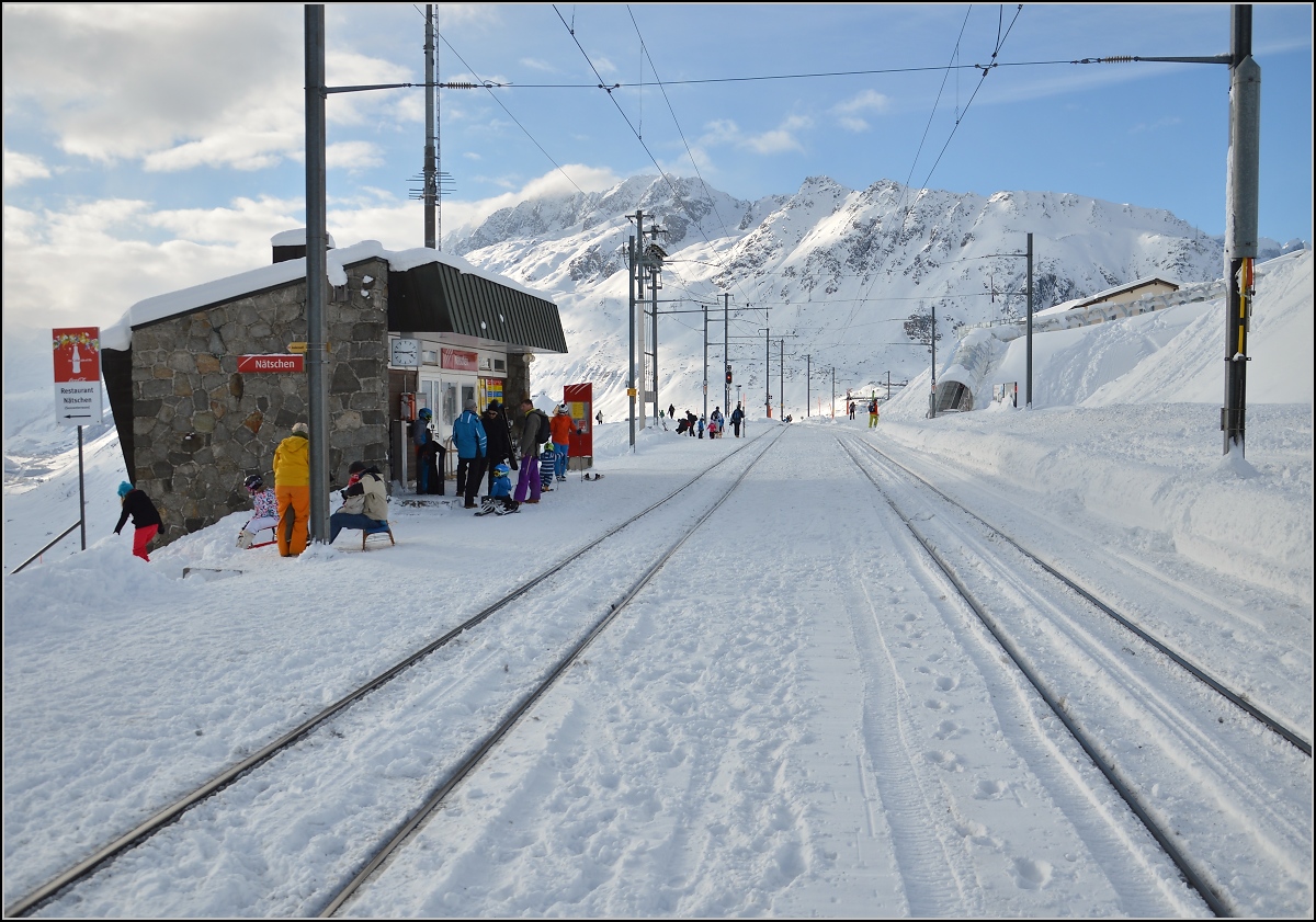 Mal ein Bild für die Admins. Standortfrage ungeklärt...? Nein, der Fotograf steht auf dem Bahnsteig. Nätschen, Januar 2014.