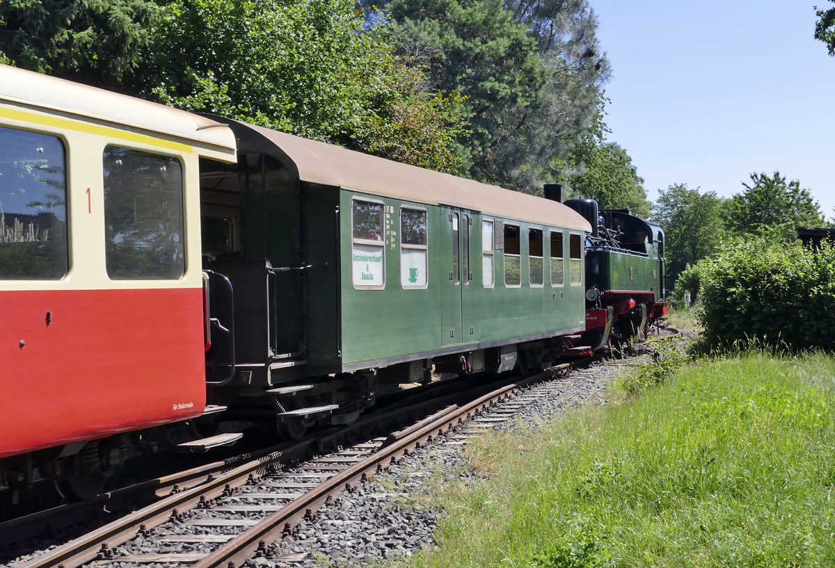 Mallet 11sm - B.E.G. - bei Rangierfahrt in Oberzissen - 29.06.2019