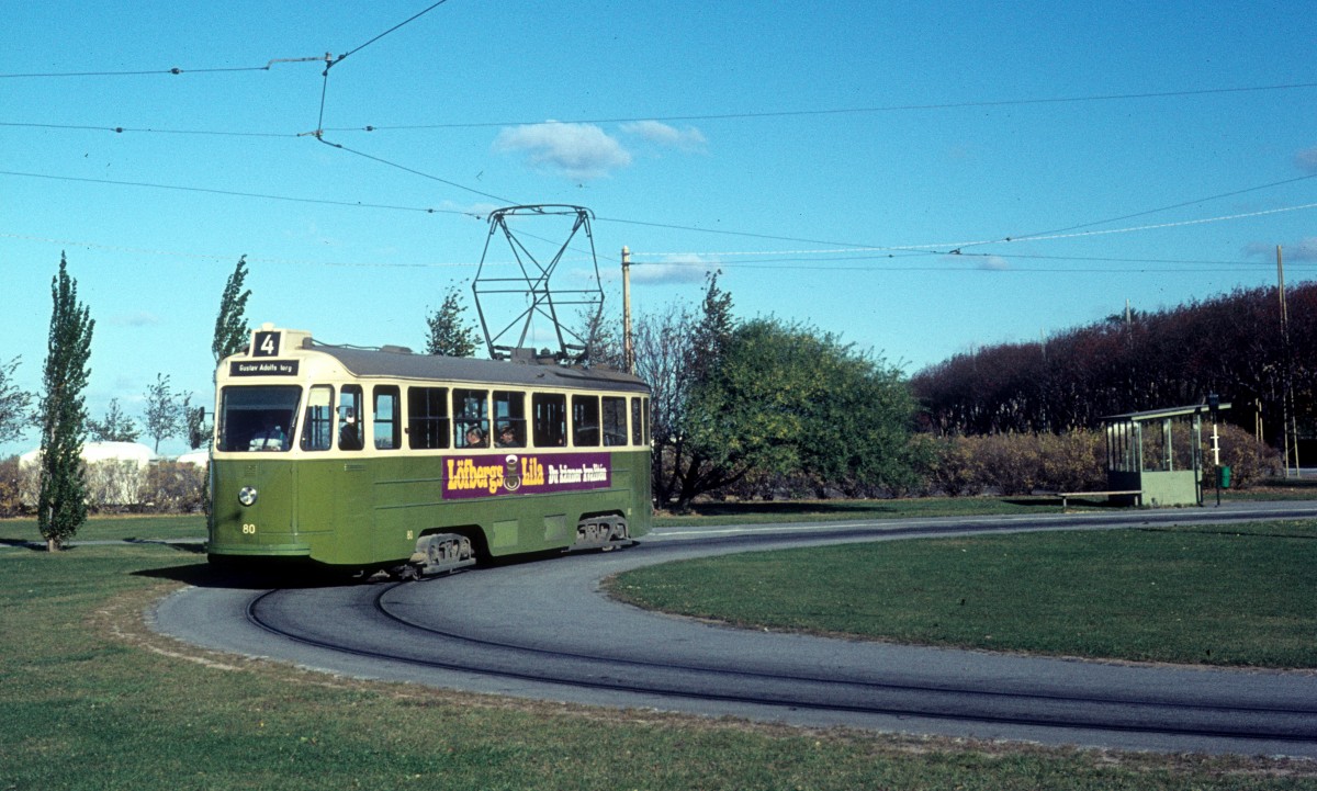 Malmö ML SL 4 (Tw 80) Sibbarp am 18. Oktober 1972.