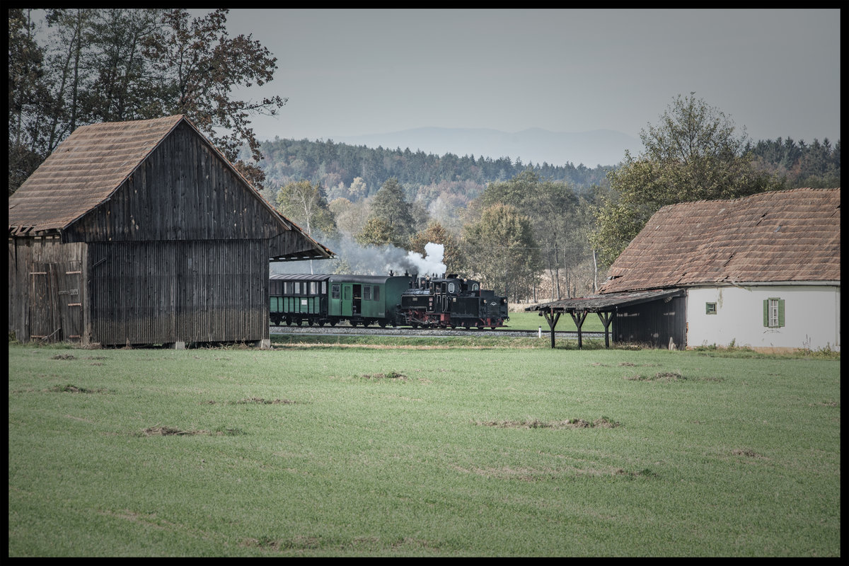 Man glaubt es kaum aber dennoch sind immer wieder auf Strecken die man meint auswendig zu kennen neue Motive zu entdecken ,.... 
Neudorf im Stainztal am 19.10.2019