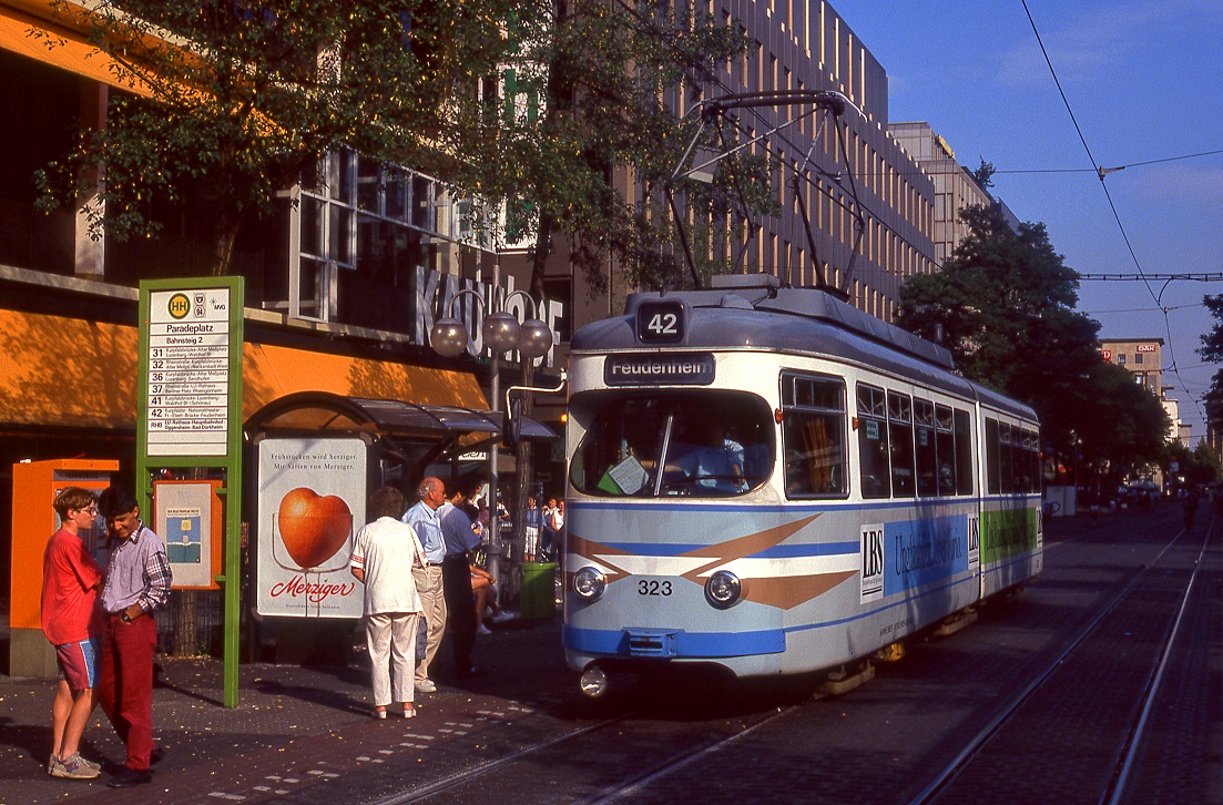 Mannheim 323, Paradeplatz, 20.08.1993.