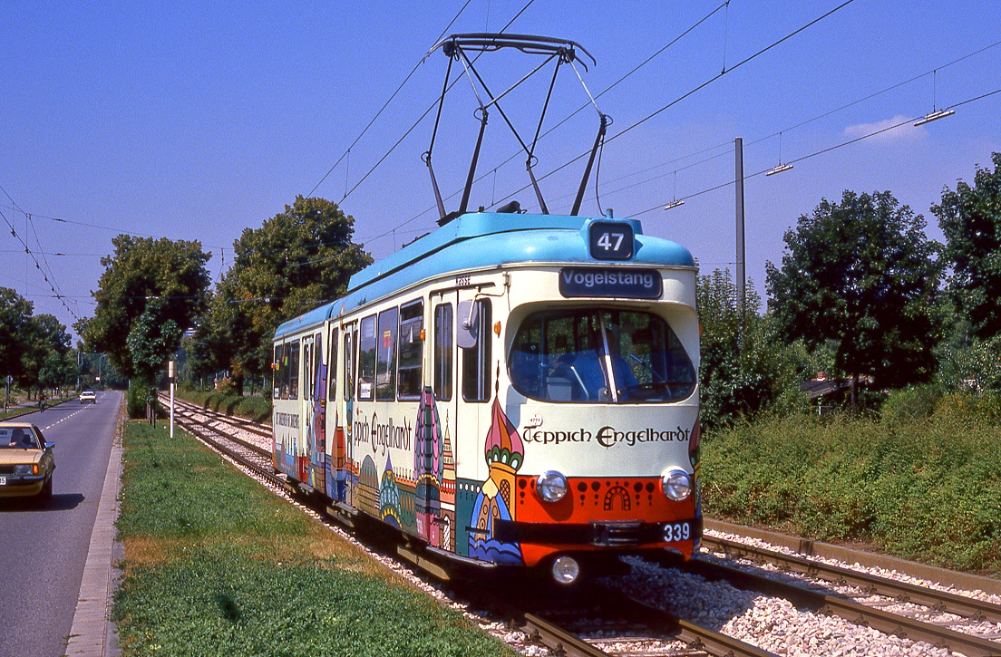 Mannheim 339, Feudenheimer Straße, 11.08.1986.