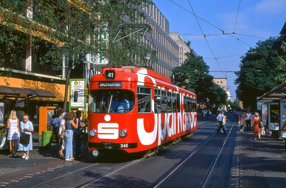 Mannheim 346, Paradeplatz, 20.08.1993.