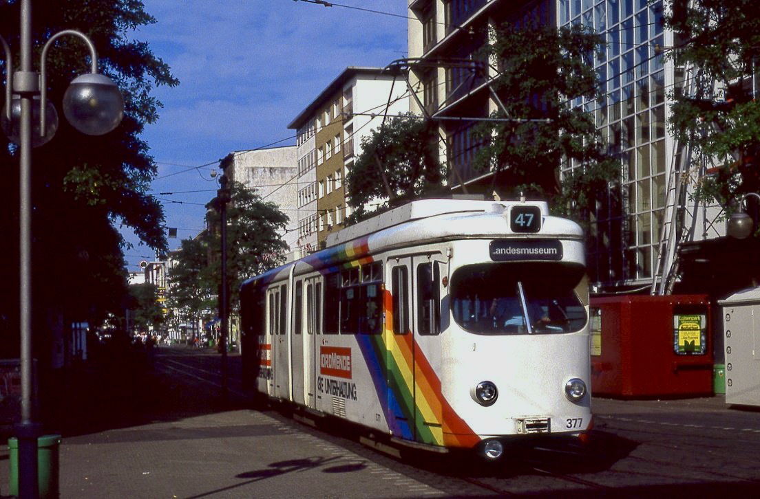 Mannheim 377, Paradeplatz, 25.08.1991.