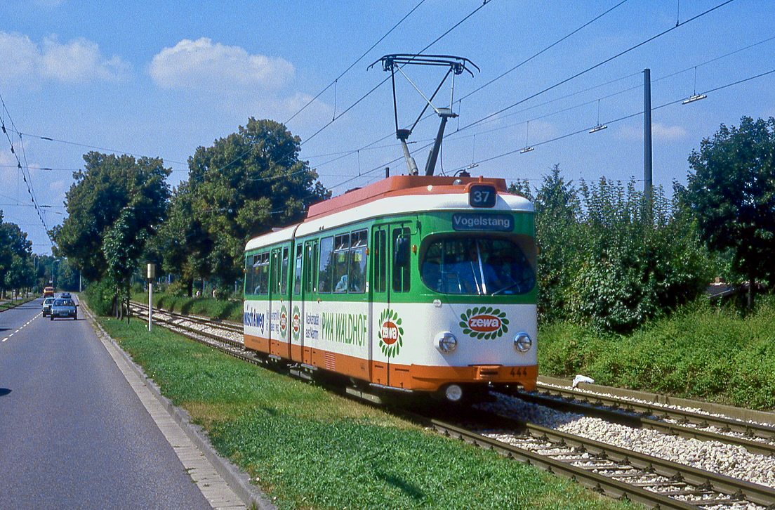 Mannheim 444, Feudenheimer Straße, 11.08.1986.