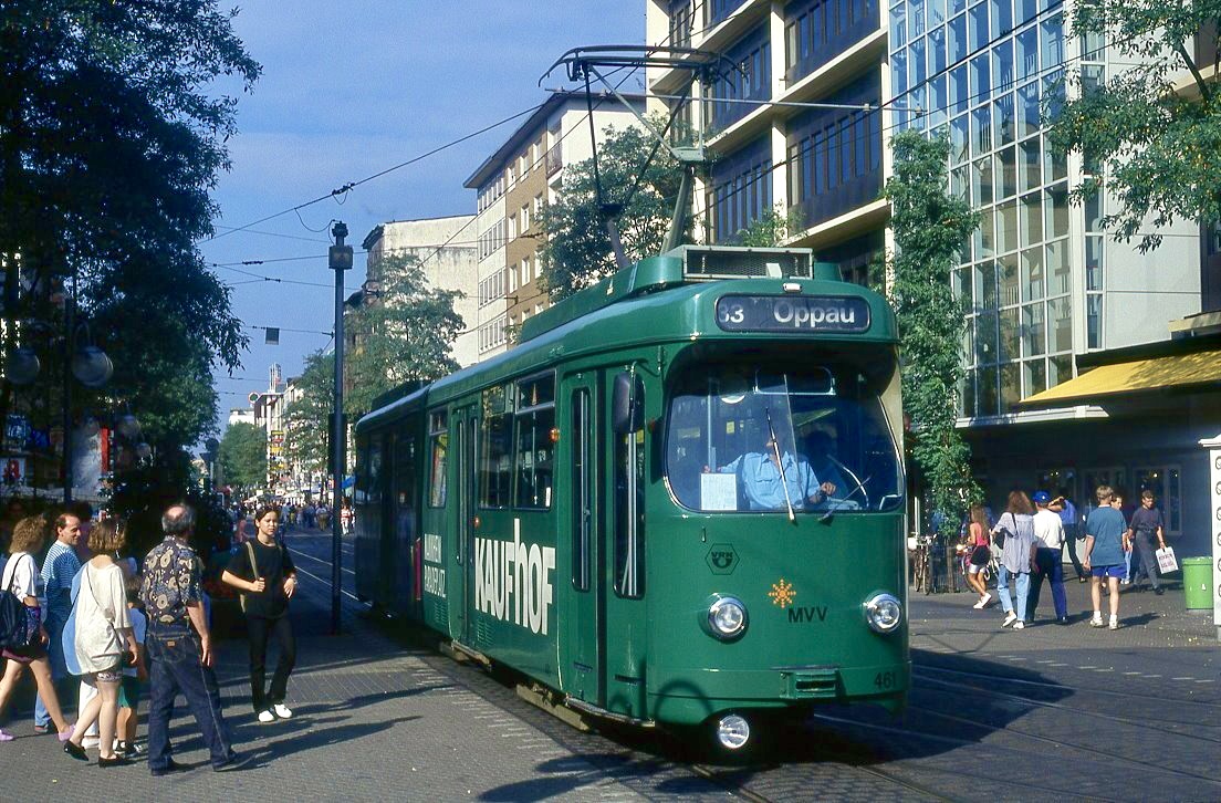 Mannheim 461, Paradeplatz, 20.08.1993.
