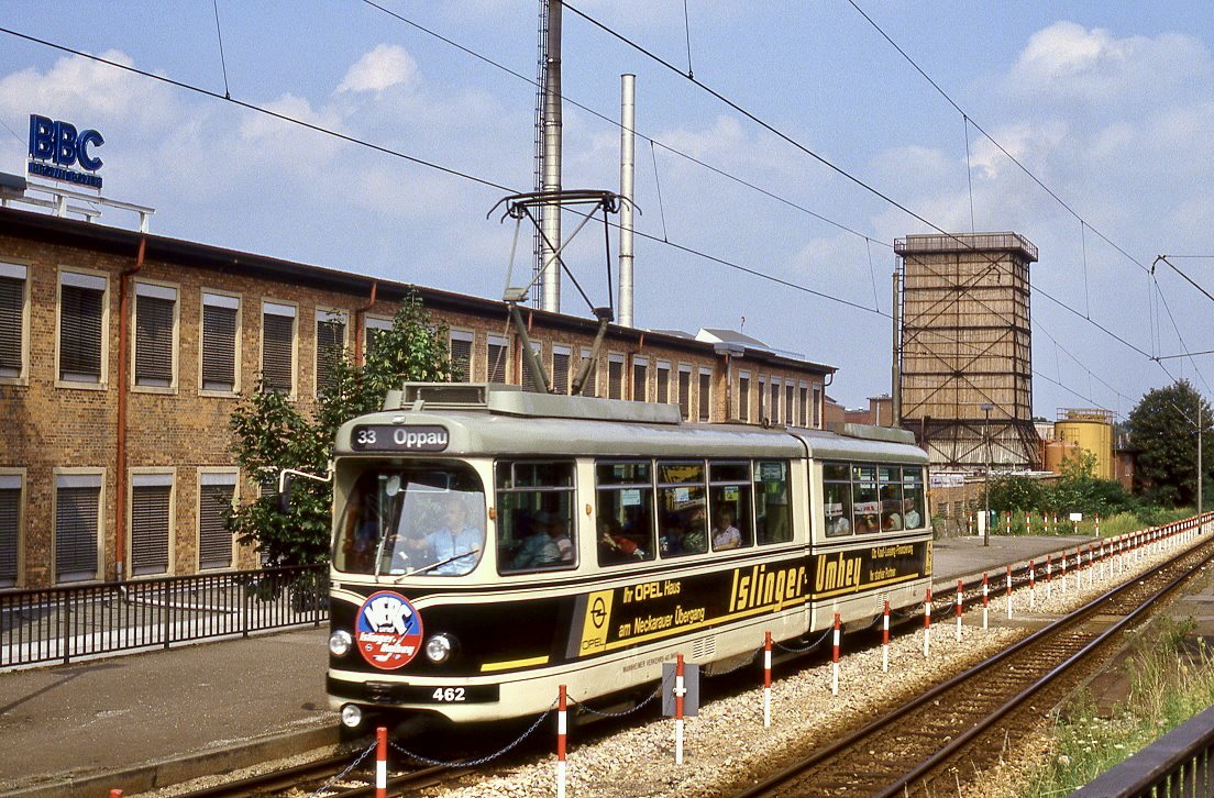 Mannheim 462, Rollbühlstraße, 30.08.1987.